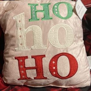 Reversible Christmas Throw Pillow